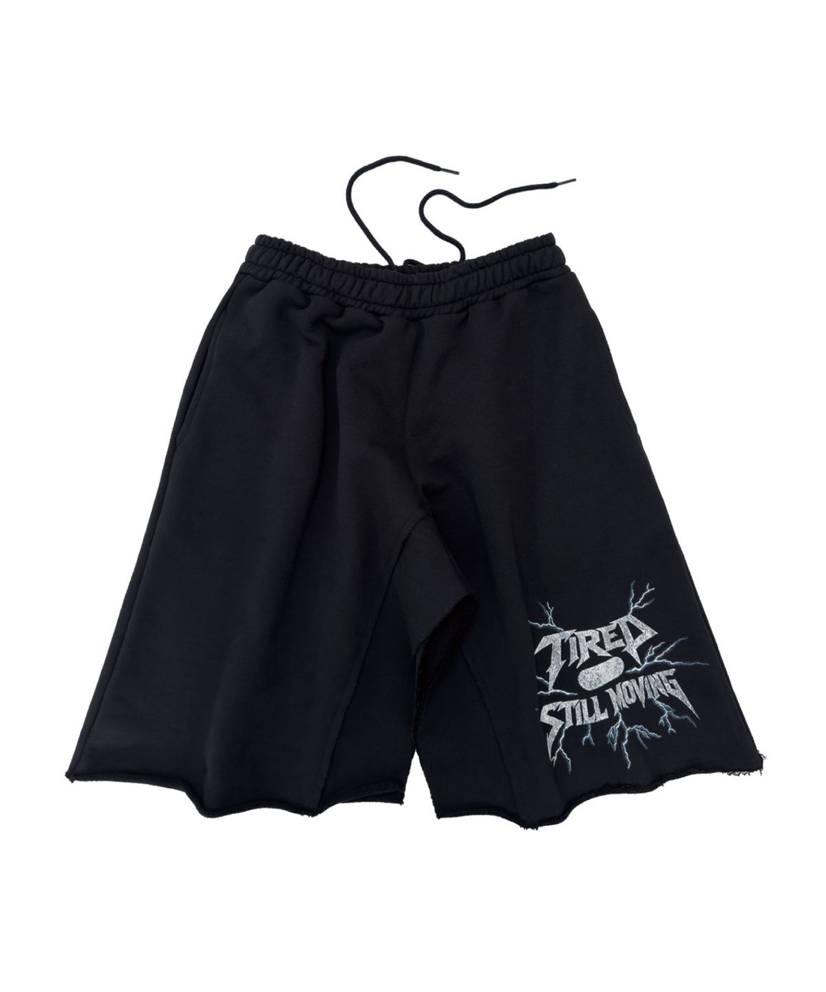 캐주얼 매뉴얼(KASUAL MANUAL) TIRED STILL MOVING CUT-OFF SKIRT-BLACK