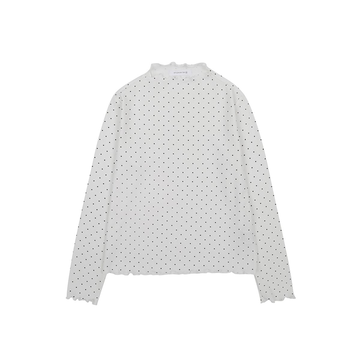 스타일노리터(STYLE NORITER) 하프넥 도트 이너 티셔츠