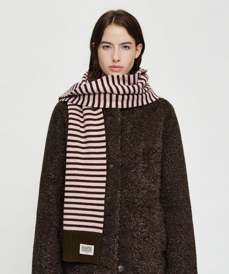 CLASSIC LOGO KNIT MUFFLER pink