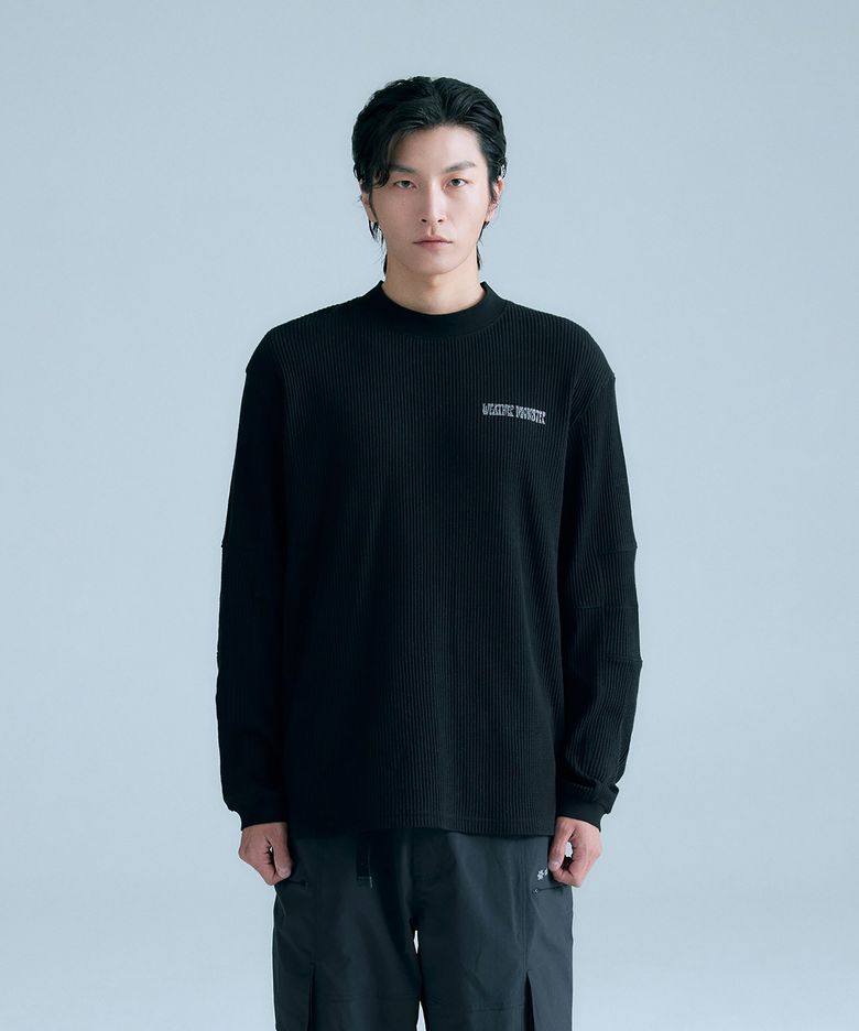 WM 와플 크루넥 티 8UTBA26304BLK