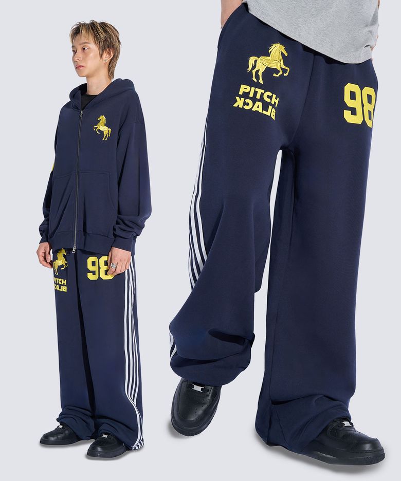 WESTERN HORSE 98 TRACK SWEAT PANTS (NAVY)