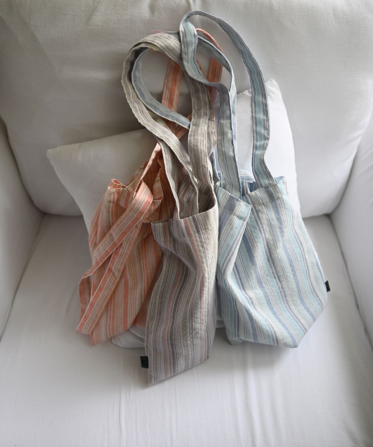 칸드(KAND) Positano 스트라이프 린넨백 3colors