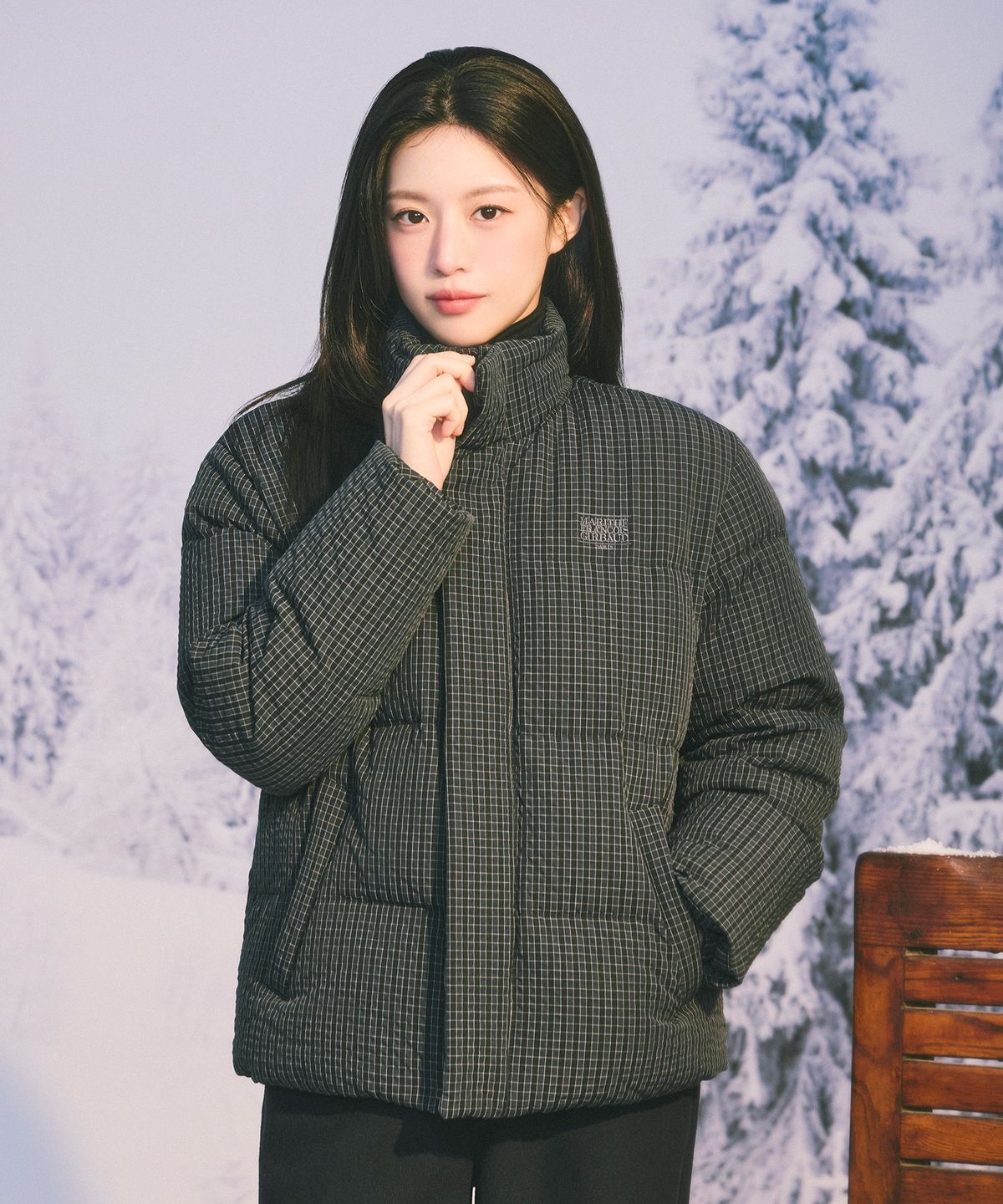 마리떼 프랑소와 저버(MARITHÉ + FRANҪOIS GIRBAUD) CLASSIC LOGO BASIC DOWN JACKET check