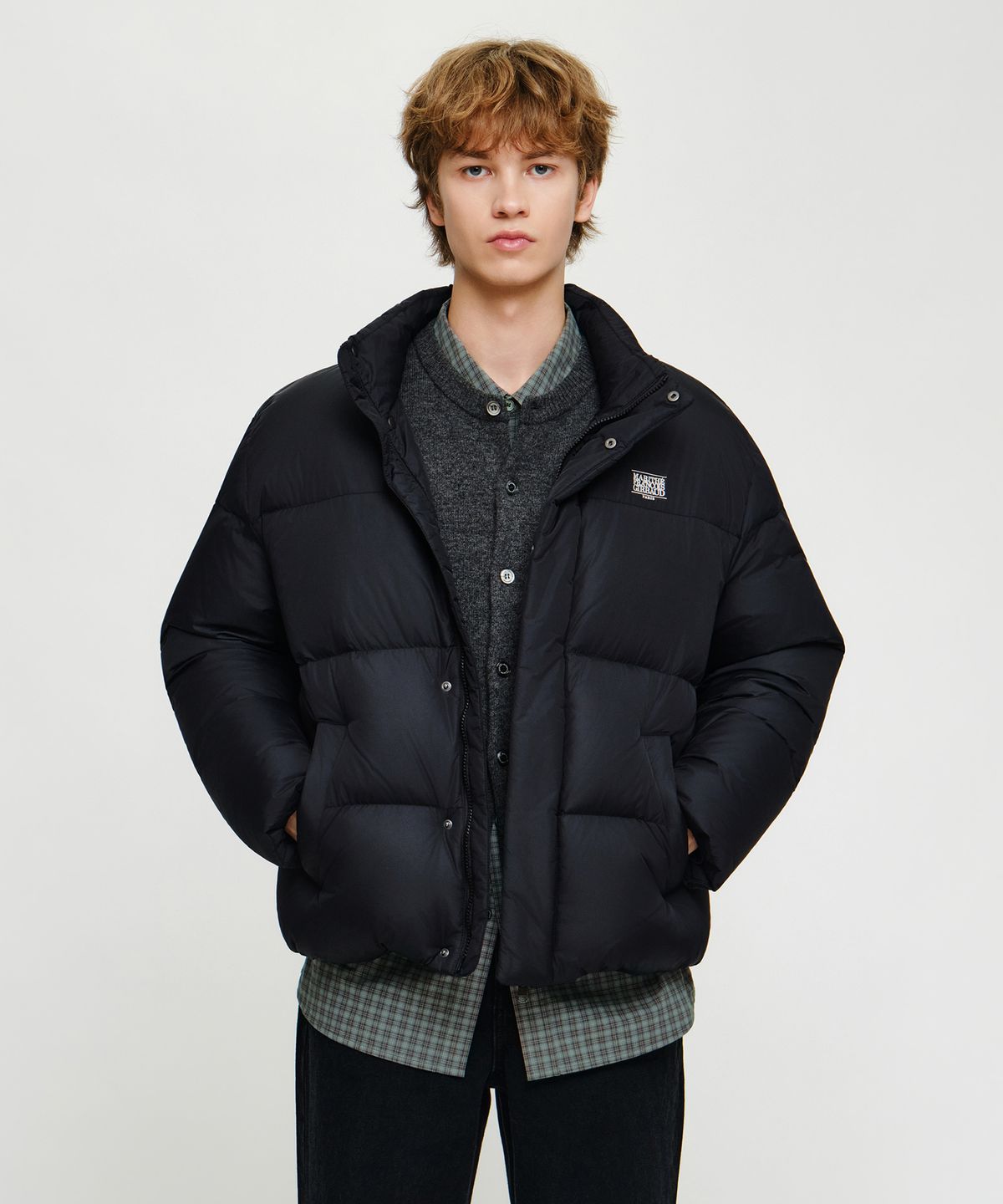 마리떼 프랑소와 저버(MARITHÉ + FRANҪOIS GIRBAUD) CLASSIC LOGO BASIC DOWN JACKET black