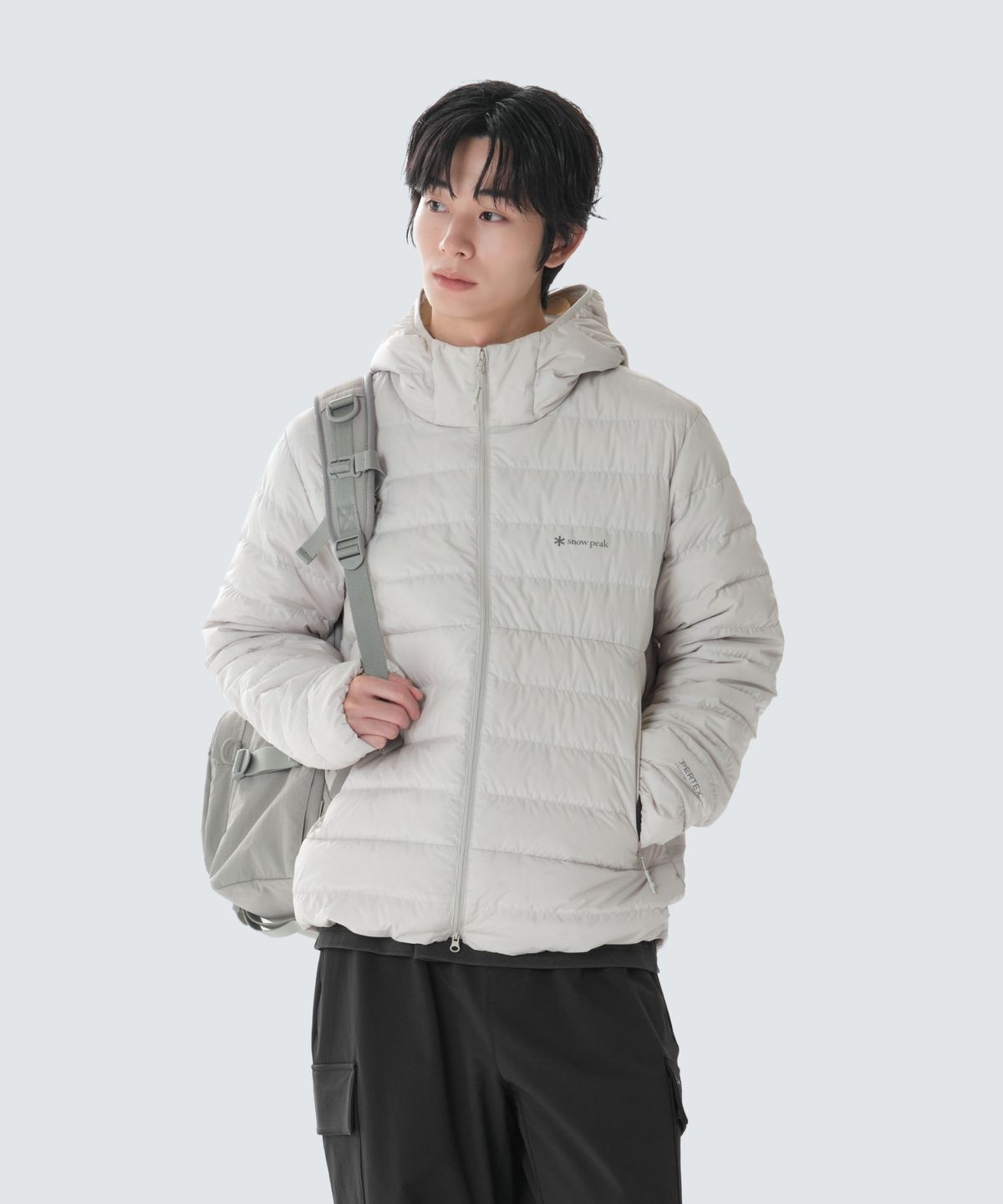 스노우피크 어패럴(SNOWPEAK APPAREL) 에어노바 퍼텍스 퀀텀 경량 다운 자켓 (S26WUPDJ12) Light Beige
