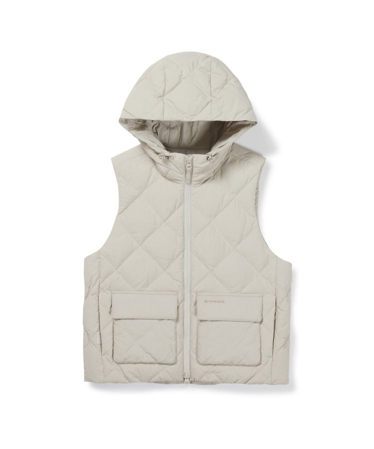 스노우피크 어패럴(SNOWPEAK APPAREL) 랜드 여성 다이아 퀼팅 경량 다운 베스트 (S26WWGDV63) Light Beige