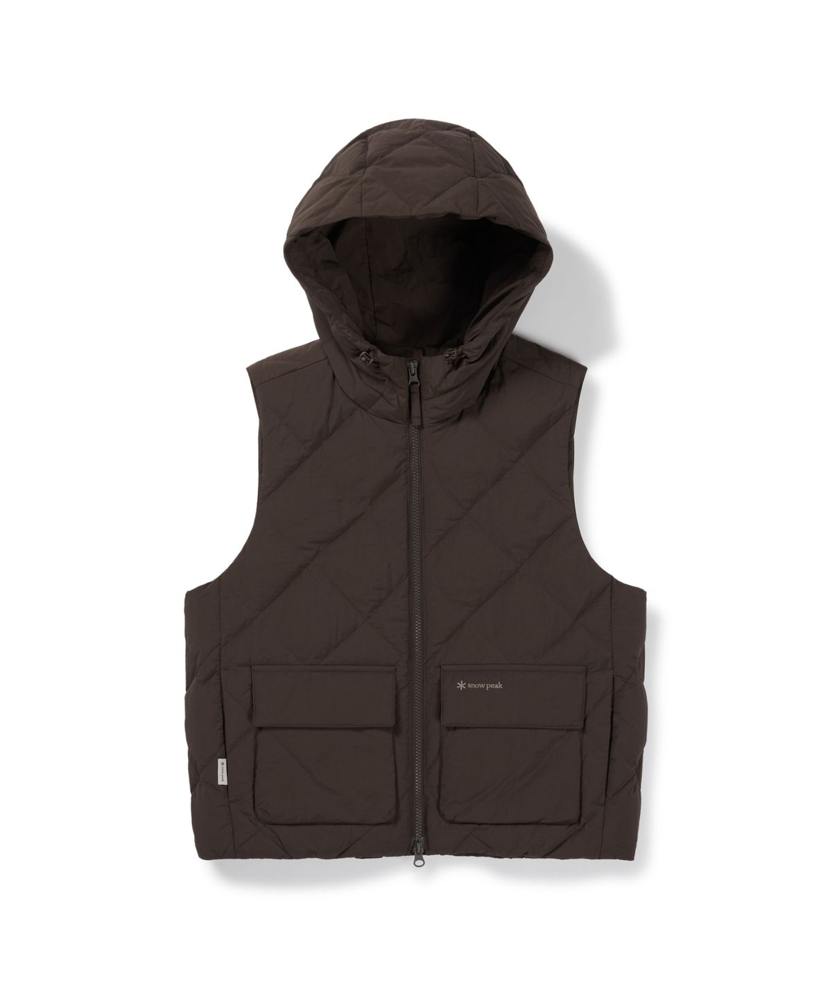 스노우피크 어패럴(SNOWPEAK APPAREL) 랜드 여성 다이아 퀼팅 경량 다운 베스트 (S26WWGDV63) Choco Brown