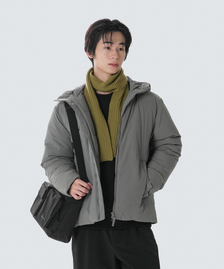 랜드 후드 경량 다운 자켓 (S26WMGDJ50) Dark Gray