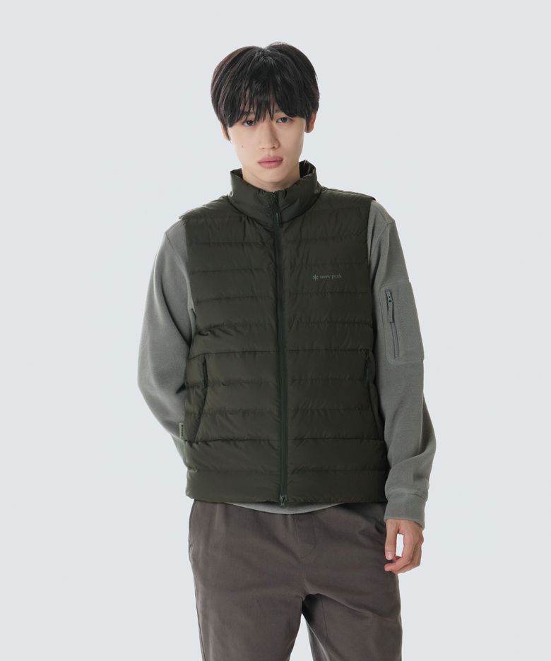 에어노바 퍼텍스 퀀텀 스탠드넥 경량 다운 베스트 (S26WMPDV16) Dark Khaki