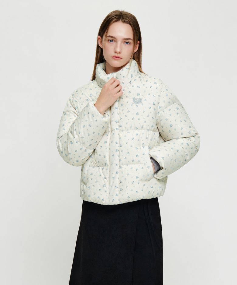 W CLASSIC LOGO DOWN JACKET flower