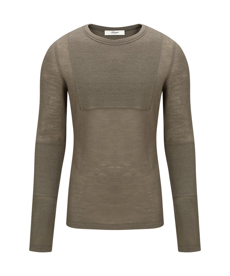 Divided Wool Texture Long Sleeve