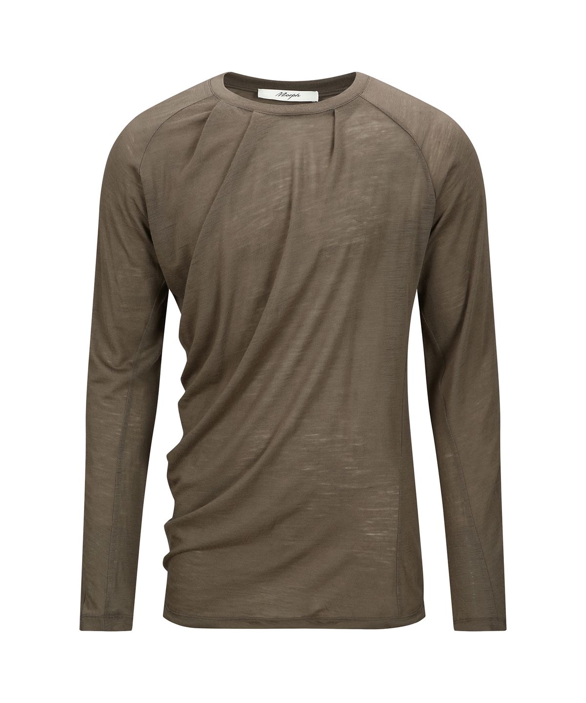몰프(MORPH) Organism Wool Draped Long Sleeve