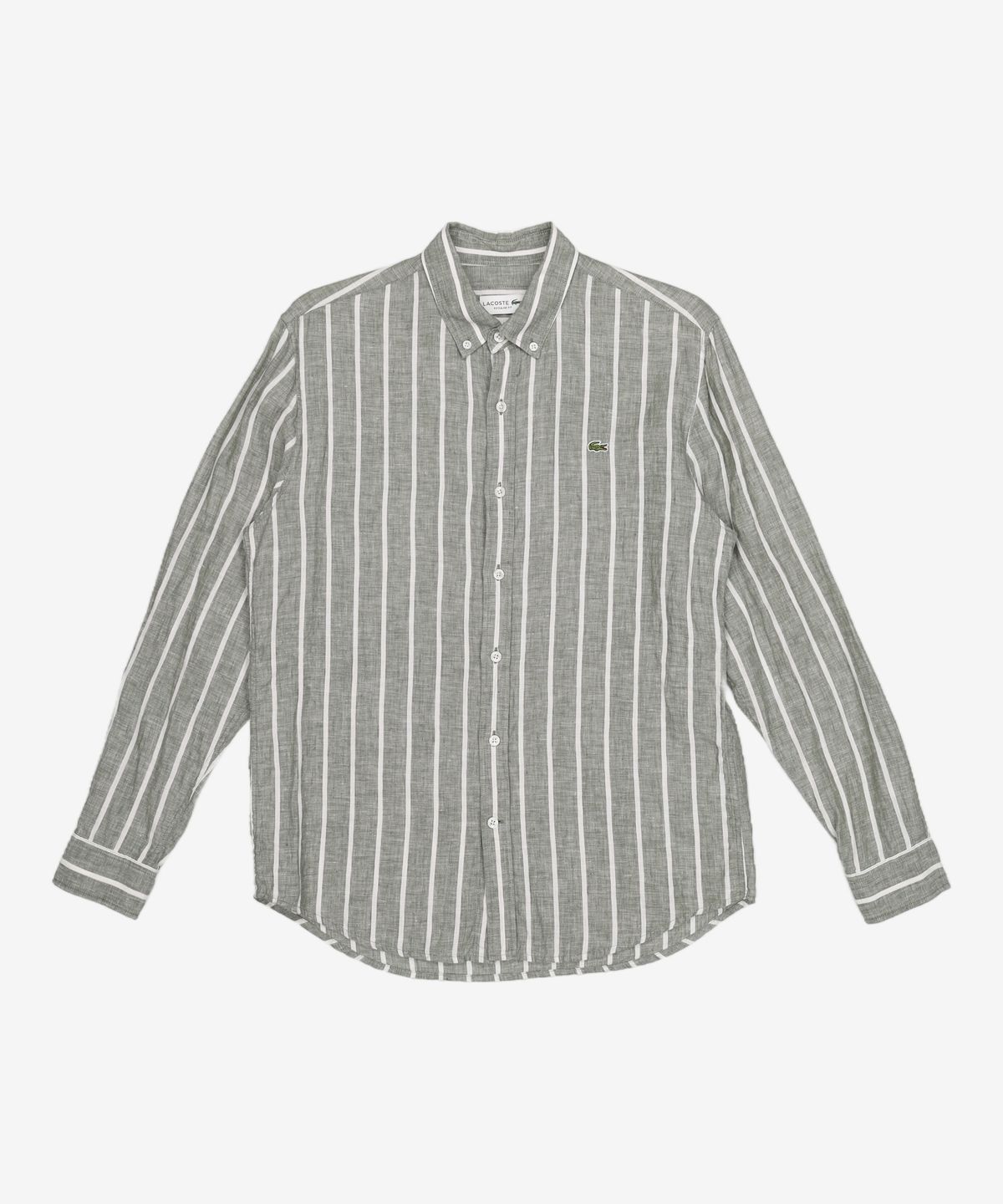 라코스테(LACOSTE) 남성 버티컬 스트라이프 셔츠 LCST CH122E-20B001 100