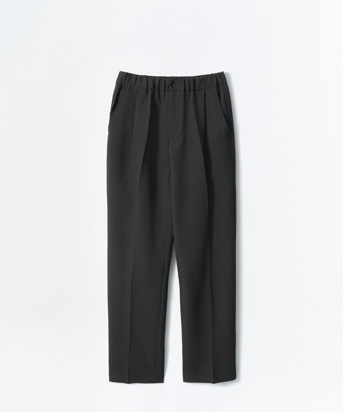 이지오(EZIO) Essential Wide Banding Pants_Charcoal