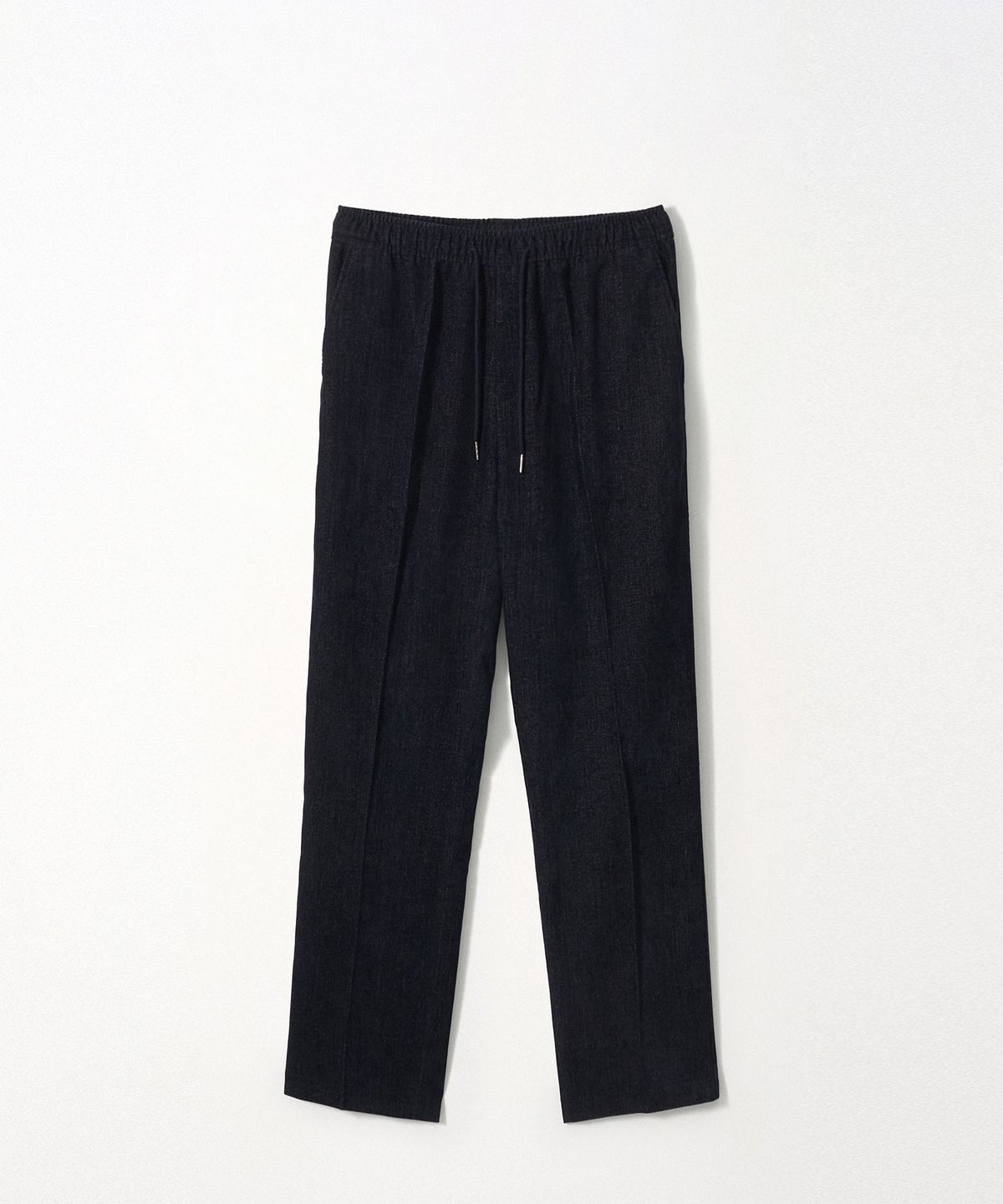 이지오(EZIO) Essential Denim Wide Banding Pants_Navy