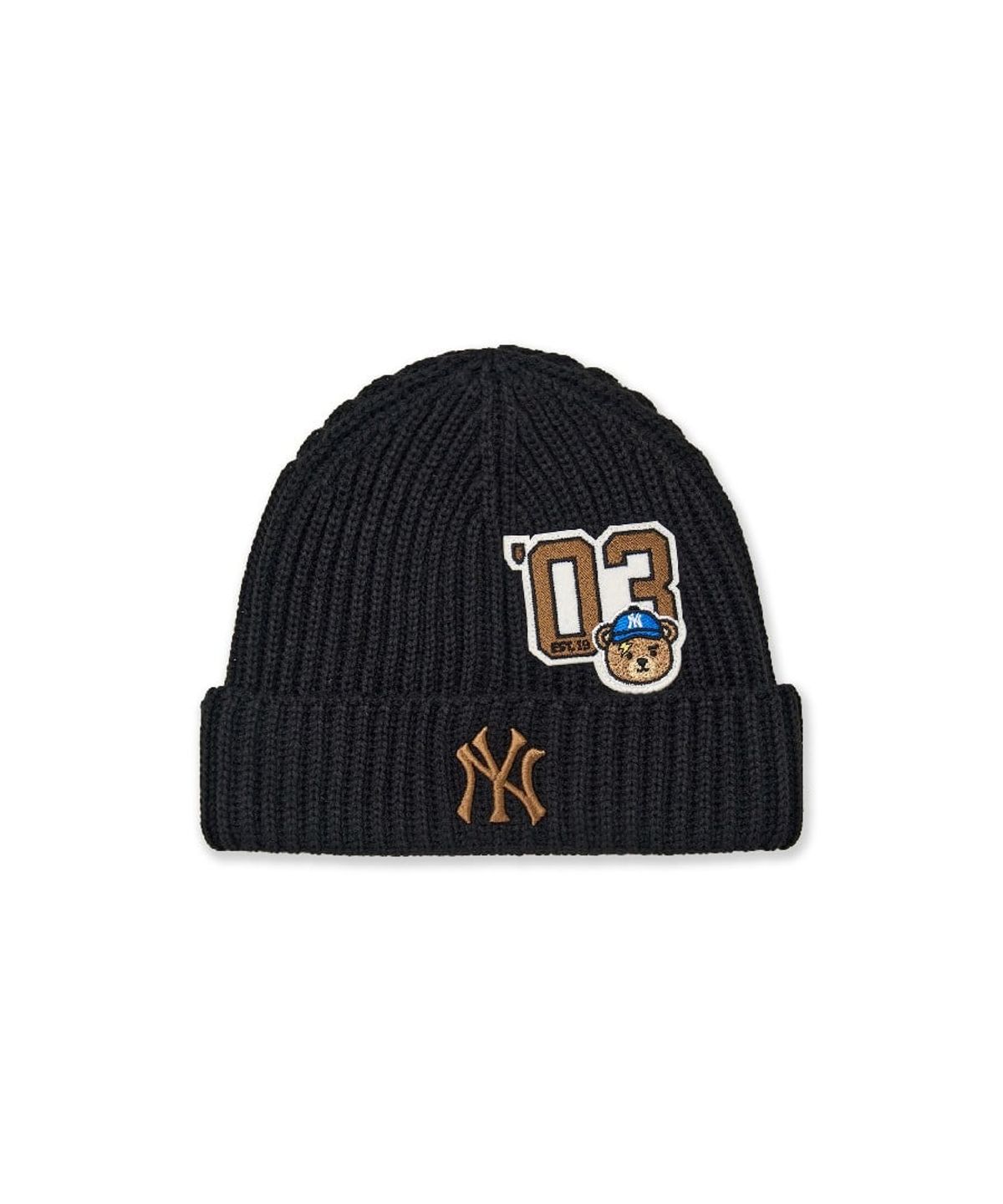 엠엘비 키즈(MLB KIDS) 메가베어 와펜 미드비니 NY (Black)