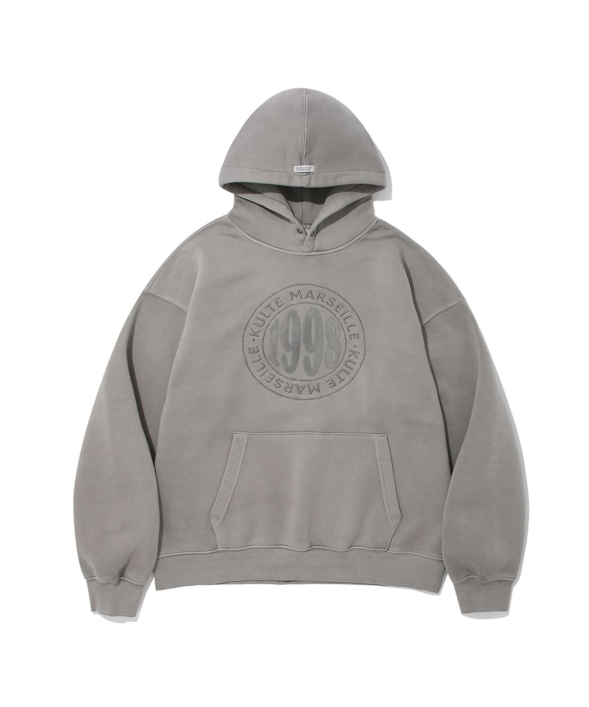 쿨트(KULTE) 1998 CIRCLE PIGMENT HOODIE_GREY