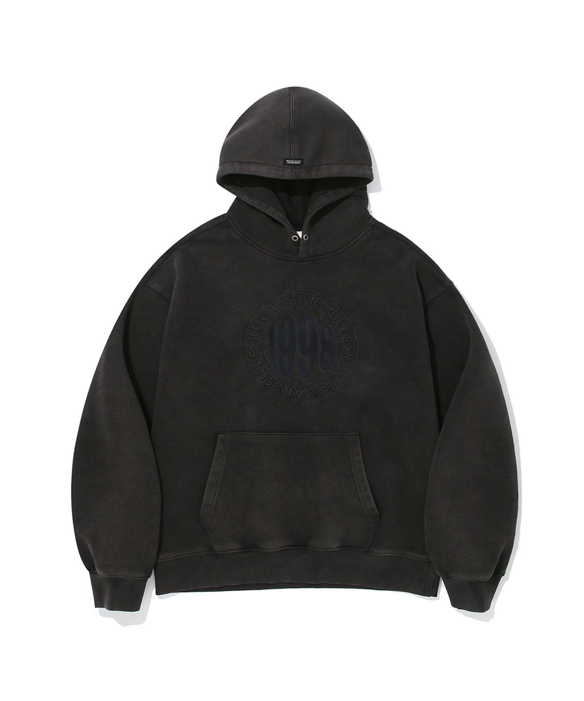 쿨트(KULTE) 1998 CIRCLE PIGMENT HOODIE_BLACK