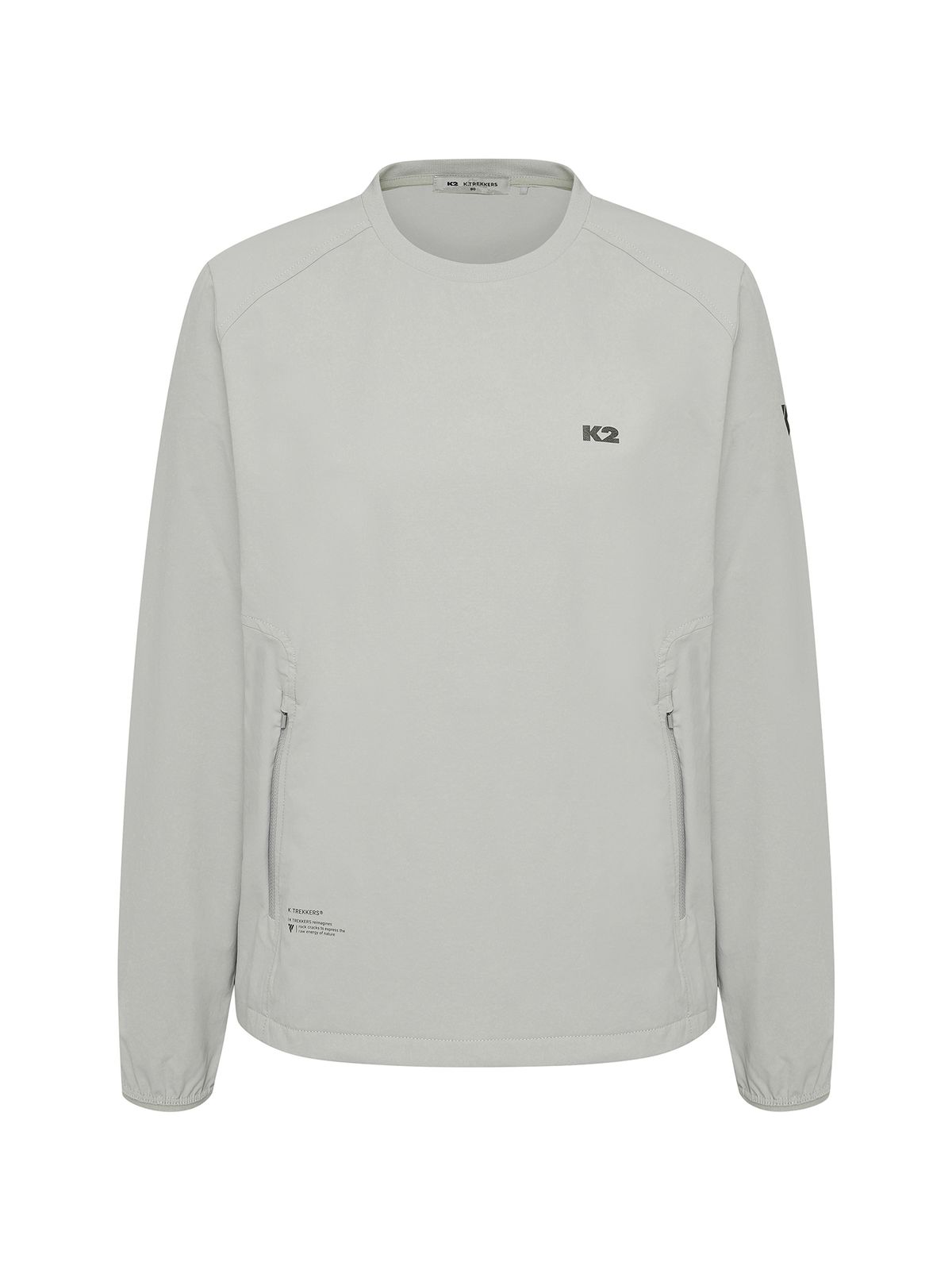 케이투(K2) KTR 락(ROCK) 우븐 라운드 티셔츠 W_OATMEAL GREY