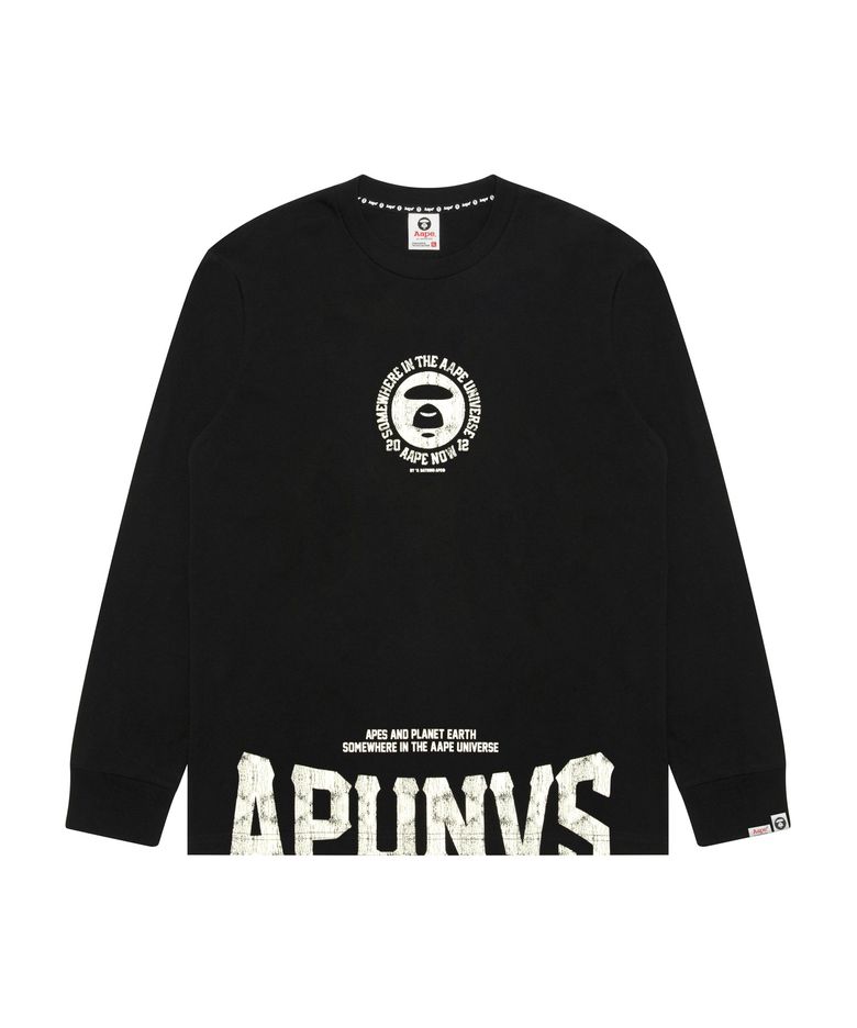 AAPEUNVS 롱슬리브 티셔츠 블랙 / AAPLTM1971XXRBKX