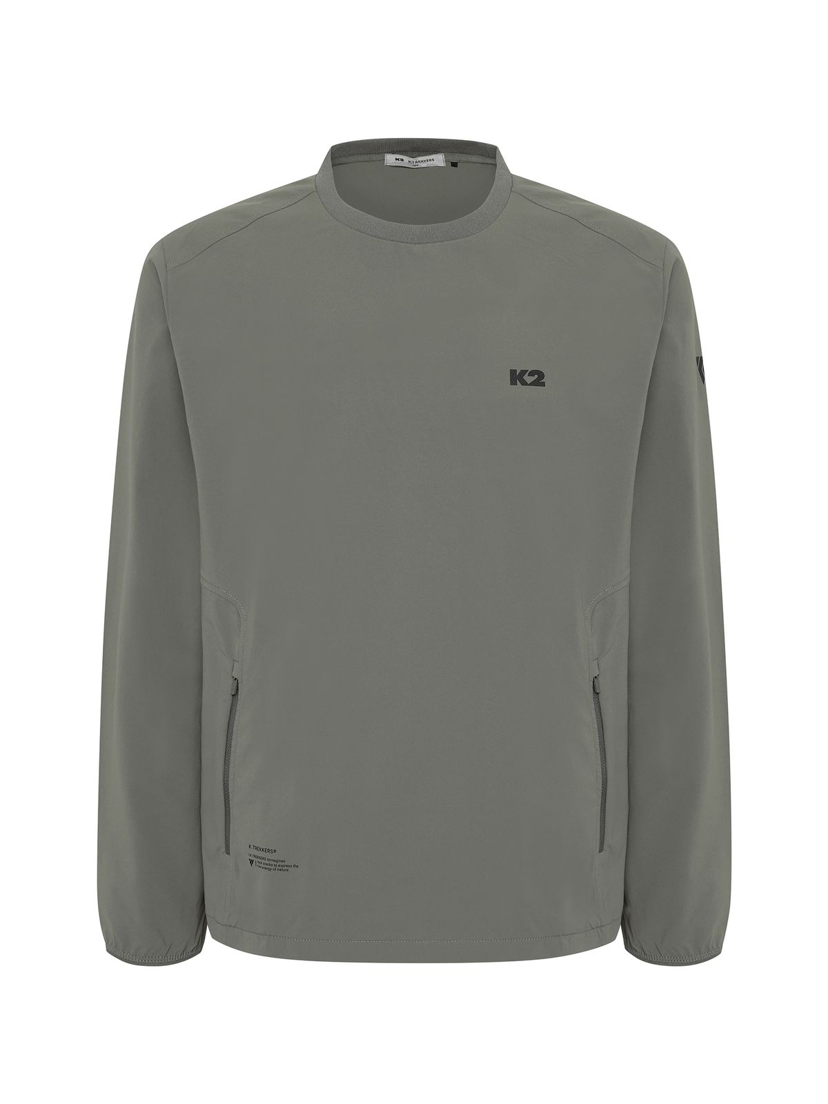 케이투(K2) KTR 락(ROCK) 우븐 라운드 티셔츠_DARK KHAKI GREY