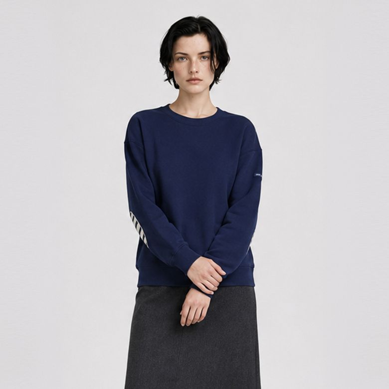 봉봉 엘보 패치 스웻셔츠 (001) ASJU2G3KR74-001