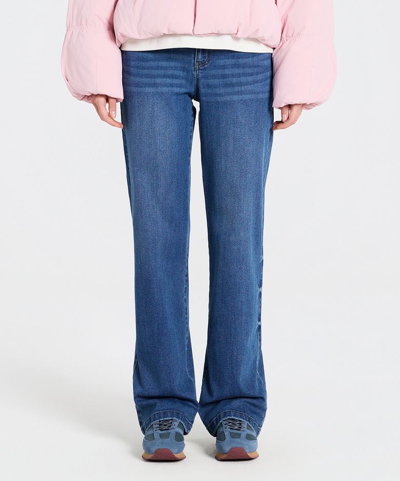 EASY WARM (이지 웜) 여성 컴포트 데님 팬츠_DARK DENIM