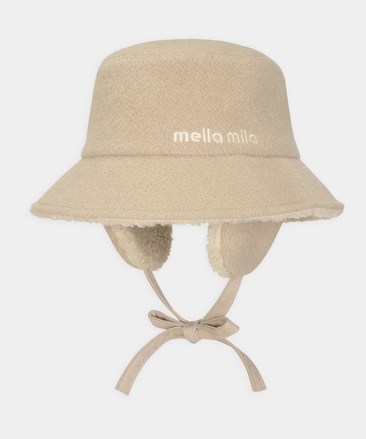 멜라밀라(MELLAMILA) 멜라밀라 테디 이어머프 울 버킷햇 (4colors)
