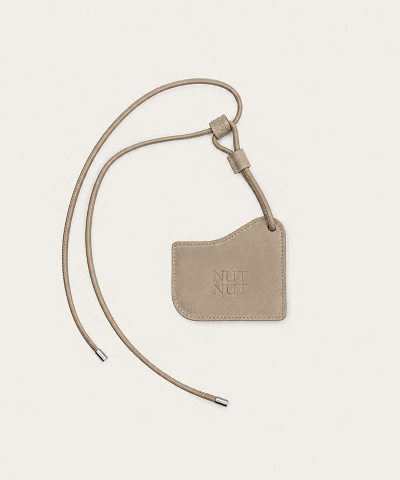 Tie Mirror Keyring - BEIGE