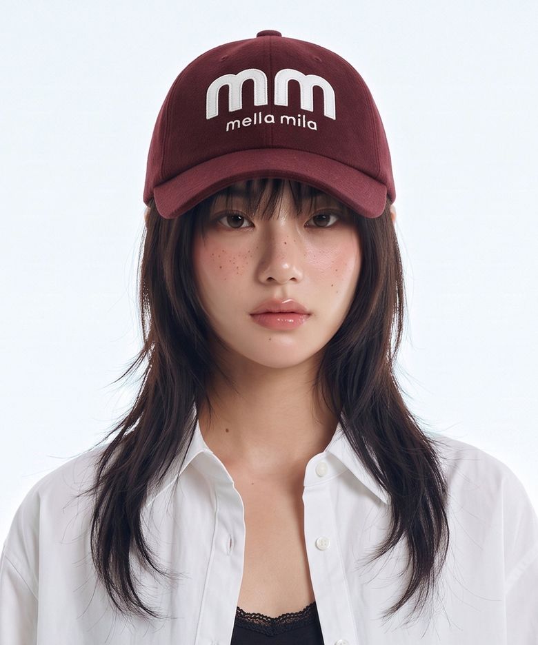 멜라밀라 울 더블엠 패치 볼캡 (4colors)