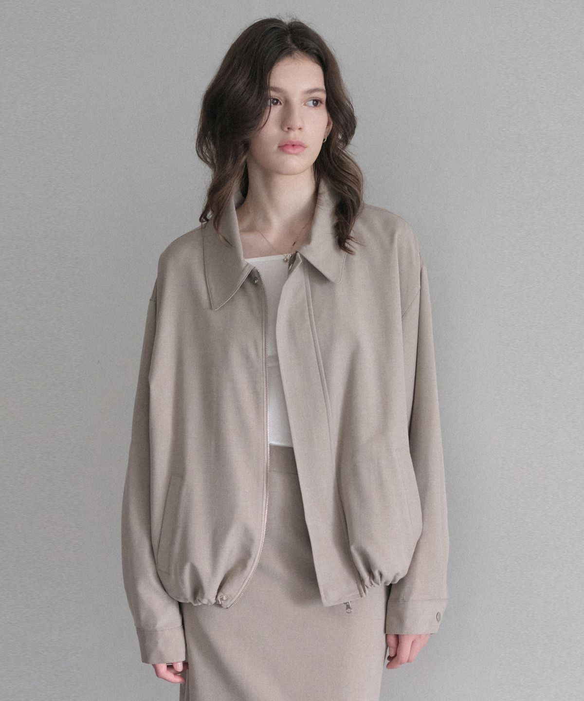 르나브(LENAV) Les Wool blouson (moca)
