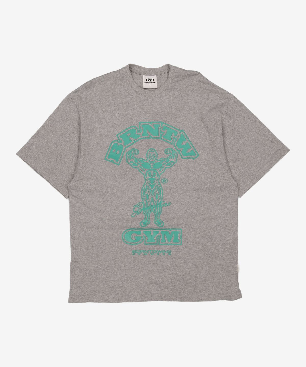 본투윈(BORN TO WIN) RAISEBORN OVER FIT T-SHIRTS [MELANGE GREY] 1