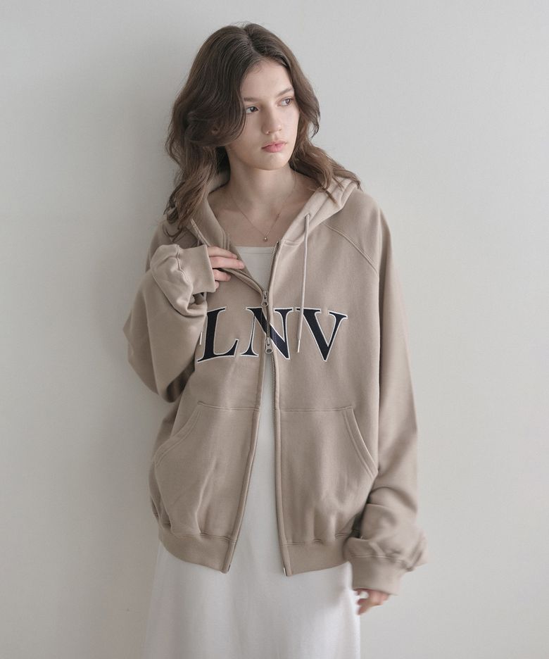 LNV Hoodie zip up (beige)