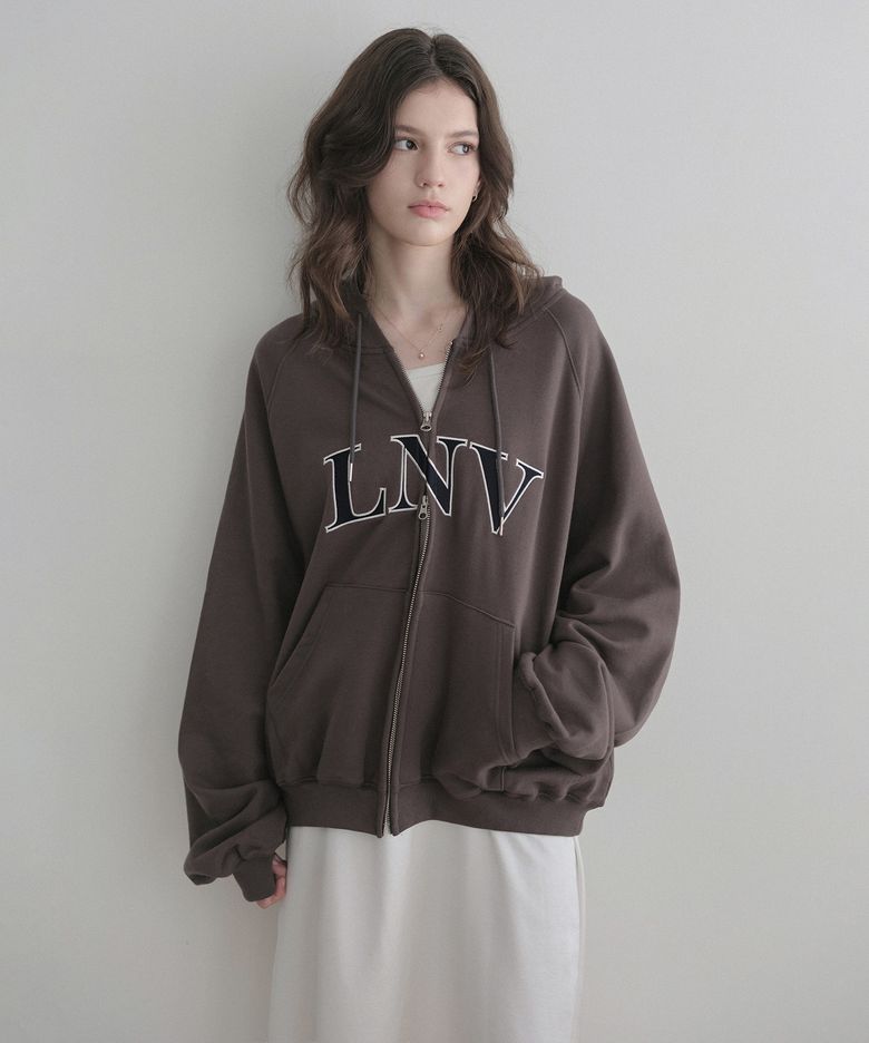 LNV Hoodie zip up (charcoal)
