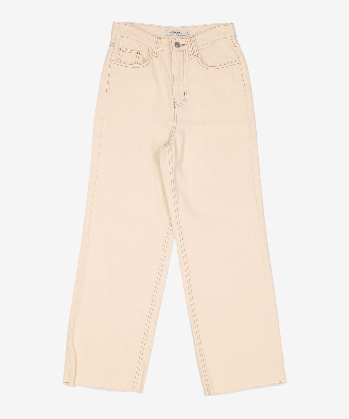 논로컬(NONLOCAL) Comfy Denim Pants - Cream S