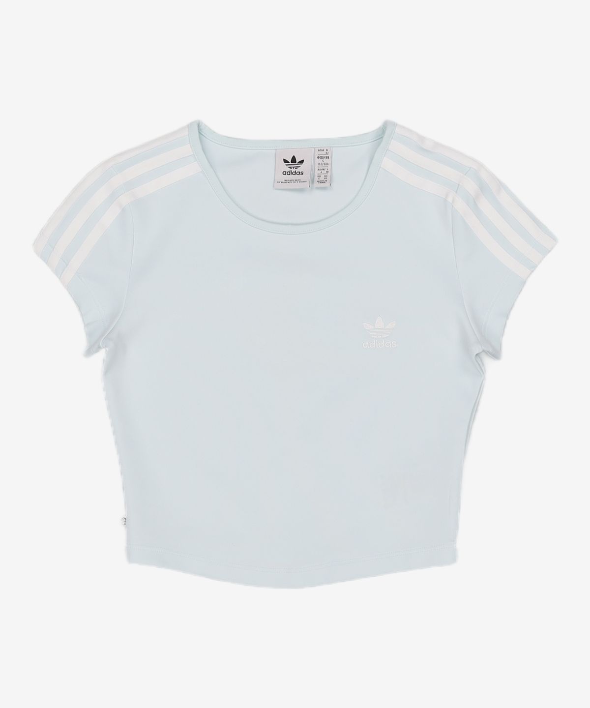 아디다스(ADIDAS) 클래식 크롭 3S 티 - 스카이블루 / HM4711 S