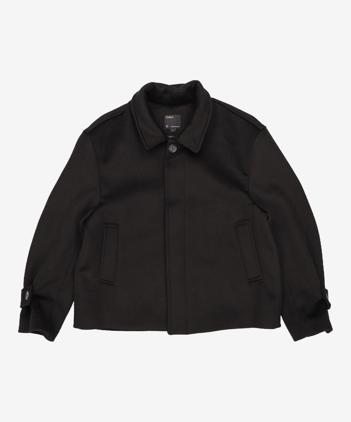 엔도어(ENDOOR) Short mac coat (black) 2