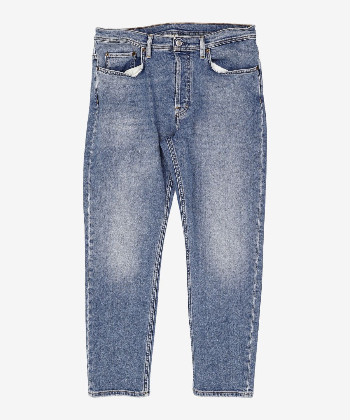 아크네 스튜디오(ACNE STUDIOS) 남성 슬림 테이퍼드 데님 팬츠 - 미드 블루 / B00174863 33