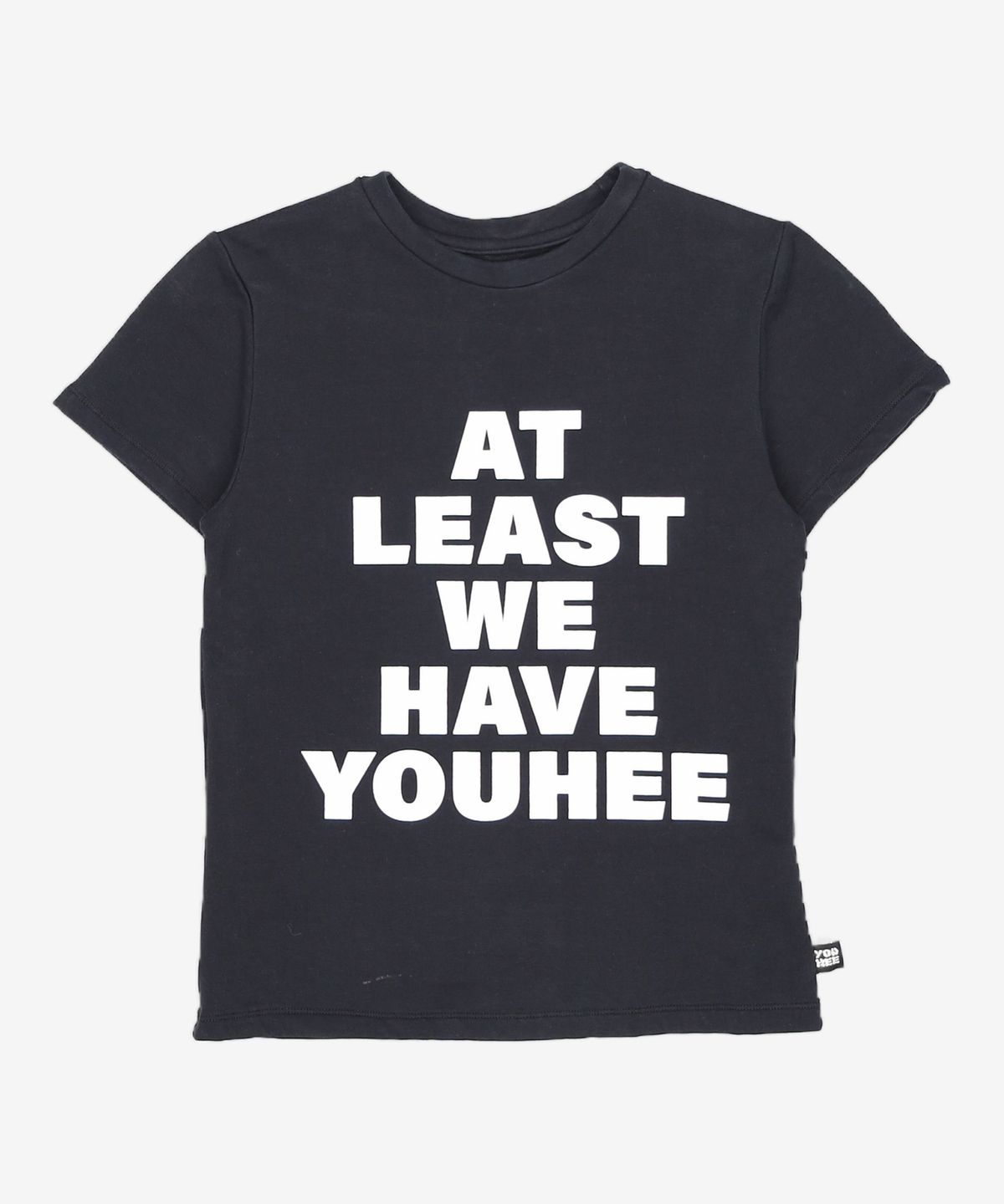 유희(YOUHEE) LETTERING T-SHIRT BLACK FREE