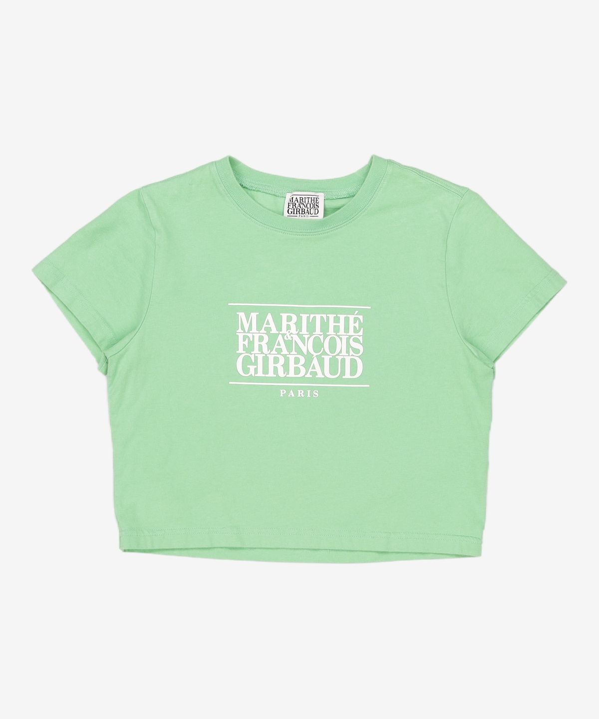 마리떼 프랑소와 저버(MARITHÉ + FRANҪOIS GIRBAUD) W CLASSIC LOGO CROP TEE green S