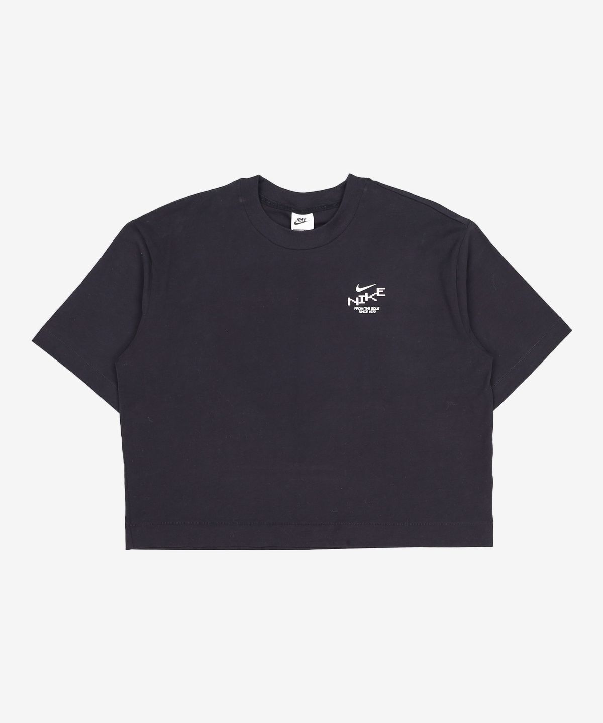 나이키(NIKE) 스포츠웨어 오버사이즈 미드 크롭 티셔츠 W - 블랙 / IV3241-010 XL