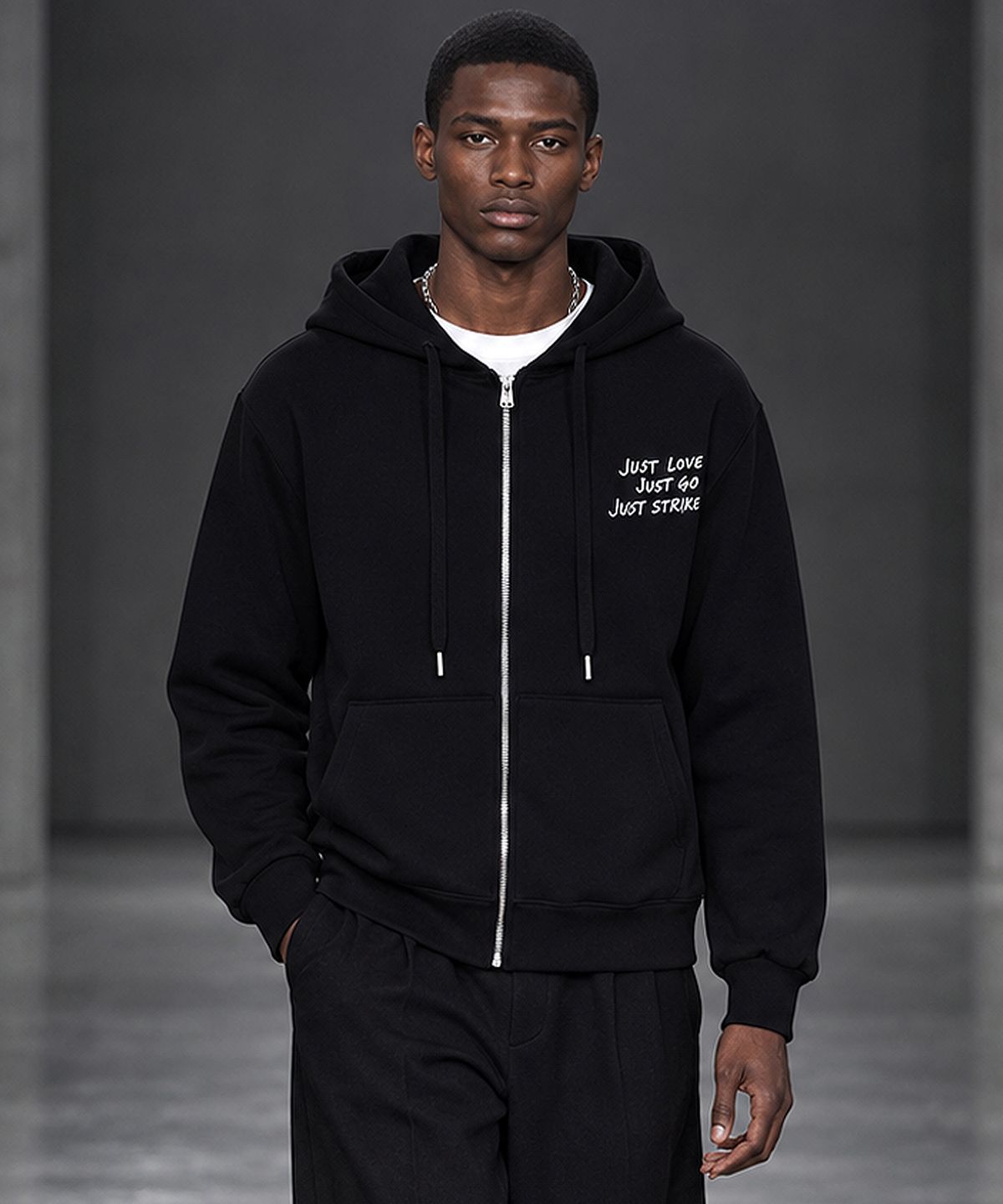 스트라이크(STRIKE) Just Edition Zip-Up Hoodie (2 COLORS)
