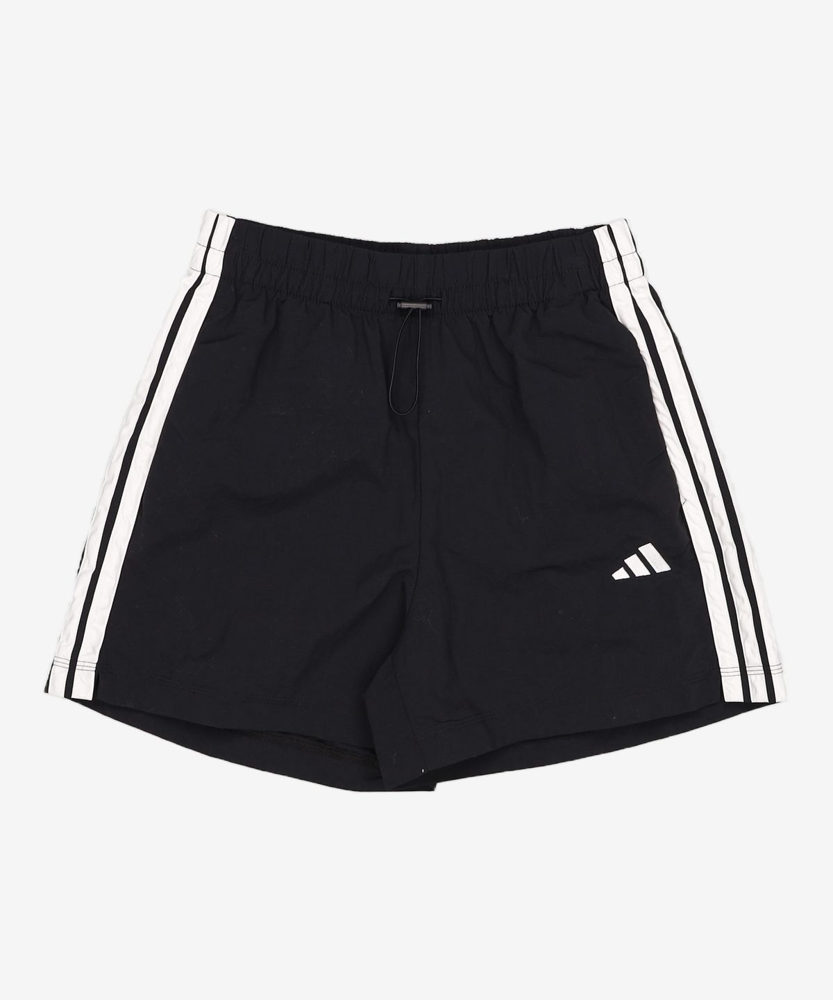 아디다스(ADIDAS) 에센셜 3-스트라이프 라이프스타일 우븐 숏 팬츠 - 블랙:화이트 / JE1309 M