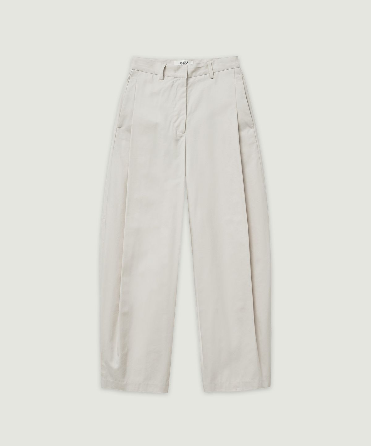 엘무드 우먼(LMOOD WOMEN) POT Curved Cotton Wide Pants Sea Salt