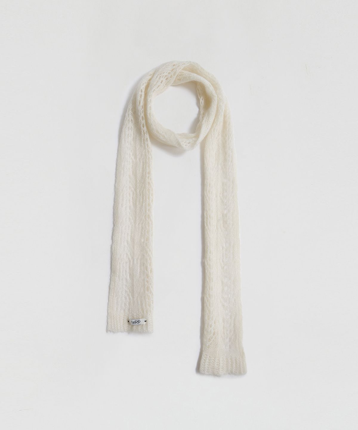 엘무드 우먼(LMOOD WOMEN) SERENE Wool Mohair Muffler Cream