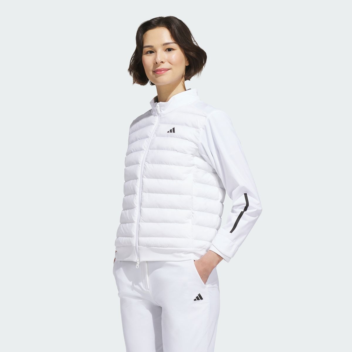 아디다스 골프(ADIDAS GOLF) 프리마로프트 하이브리드 풀 지퍼 재킷 KZ2097