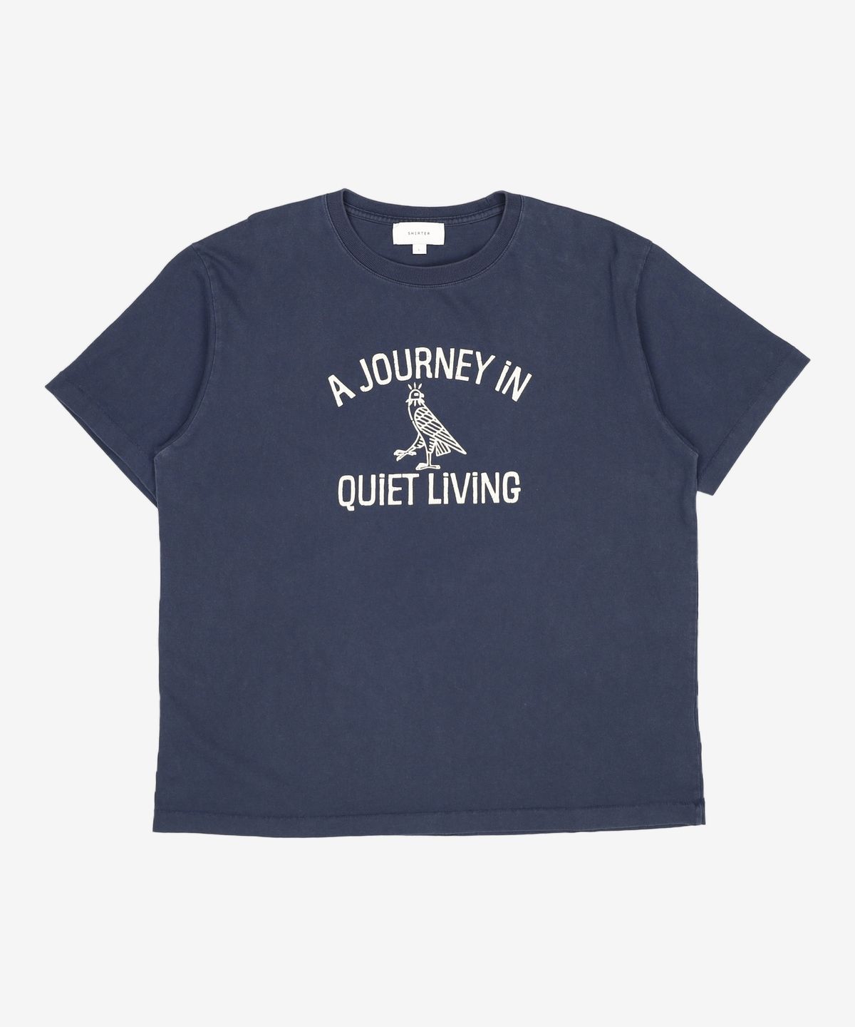 셔터(SHIRTER) WASHED JOURNEY T-SHIRT (NAVY) L
