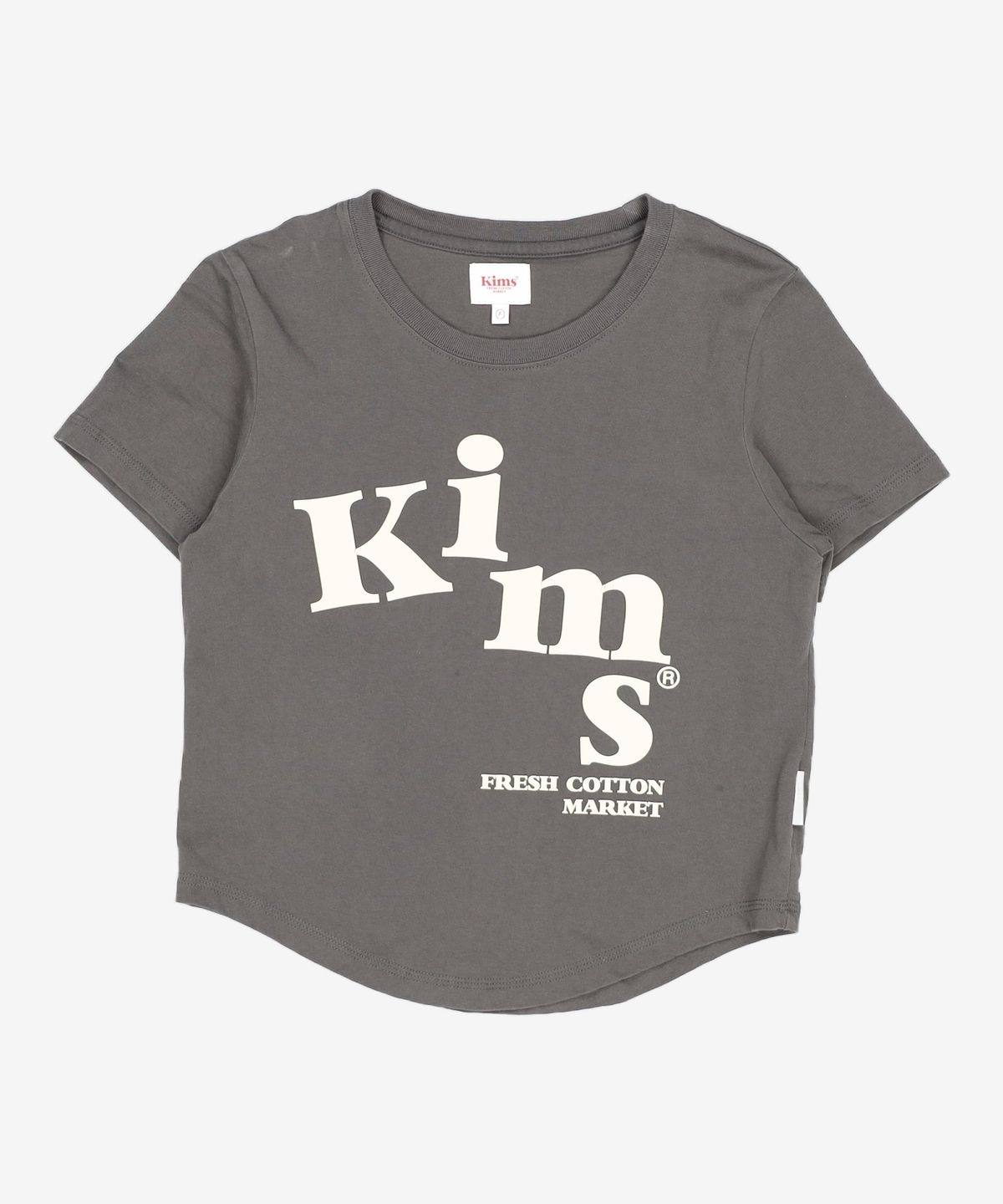 킴스 프레시 코튼 마켓(KIMS FRESH COTTON MARKET) (Unisex) Messy Alpha Logo Tee Charcoal FREE