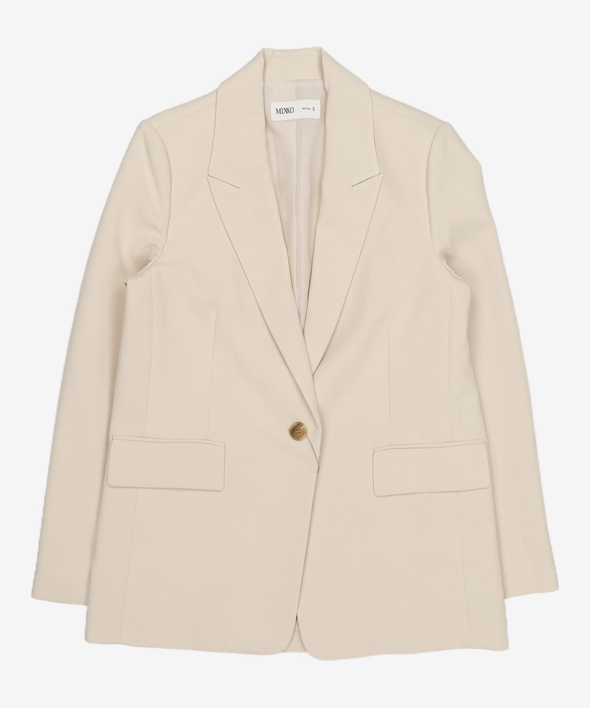 미쏘(MIXXO) 테일러드 일자핏 싱글 자켓 MIWJKB30PB S