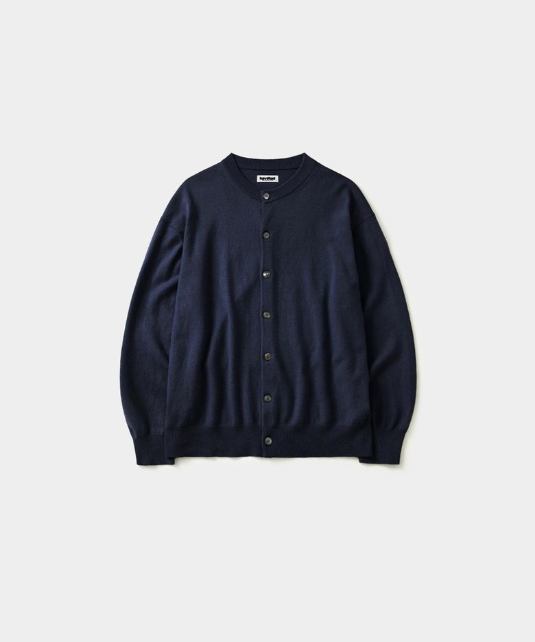 데일리 울 라운드 가디건 (네이비)